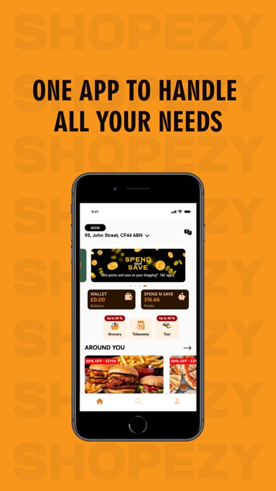 Shopezy - Food & Grocery App Screenshot