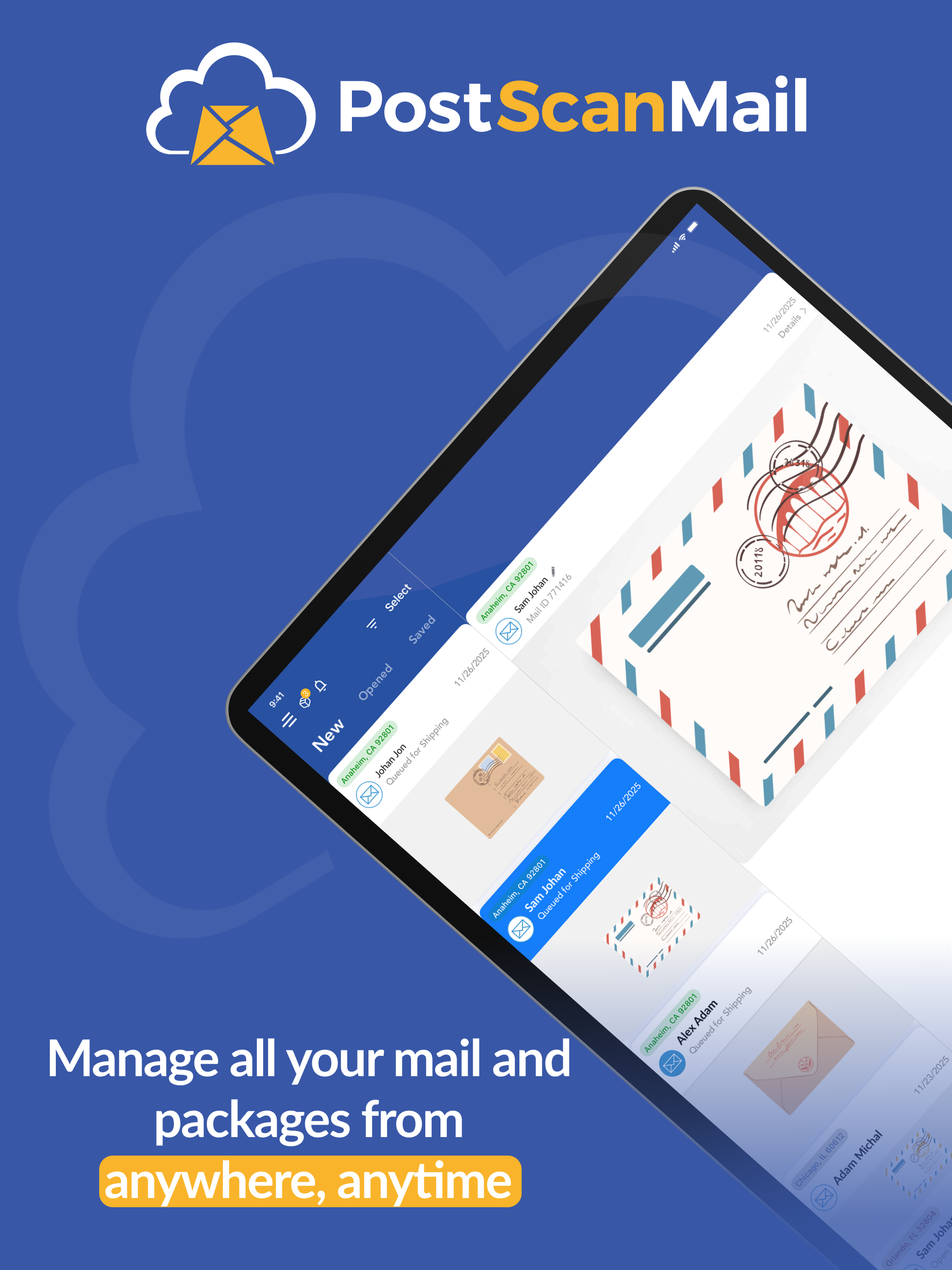 PostScan Mail: Virtual Mailbox