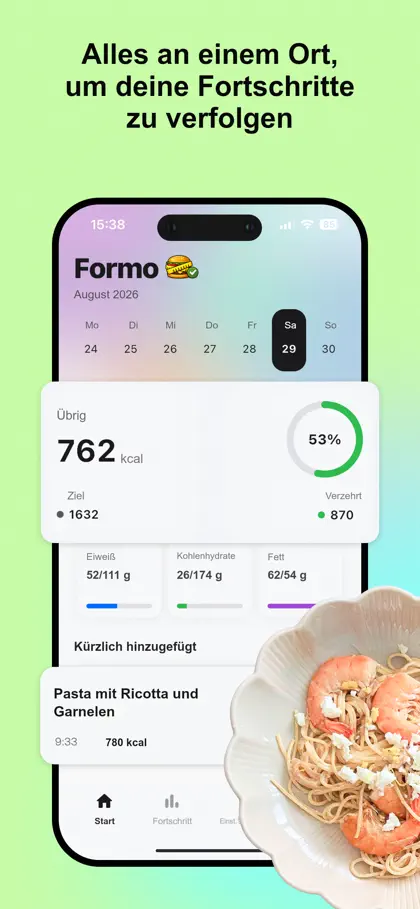 Screenshot 4 di 6 di Formo - Calorie Counter