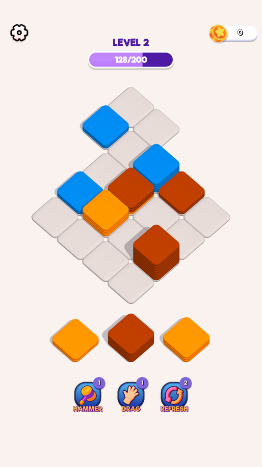#5. Block Sort 3D - ASMR Tile Sort (iOS) By: ayush singla