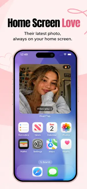 HeartTap: Couple Photo Widget screenshot 1