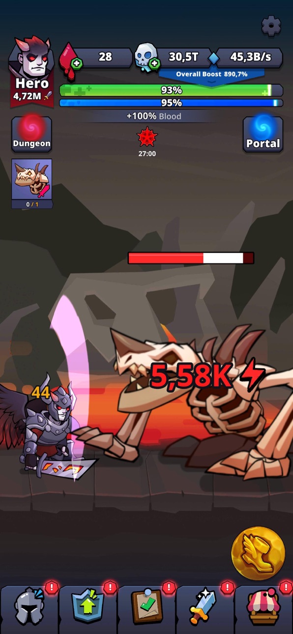 Void Reaper - Idle RPG iOS Mod IPA screenshot 6 - iOS game interface