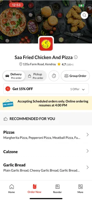 Saa Fried Chicken And Pizza screenshot 2