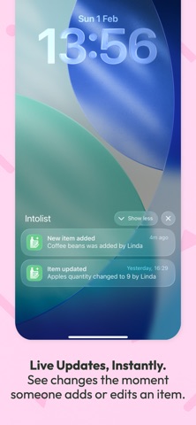 Intolist screenshot