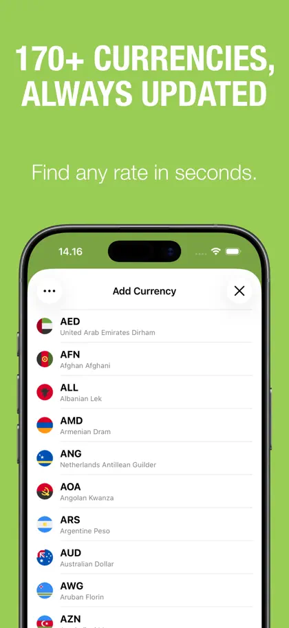 Captura de tela 4 de 6 de Currency Converter • Valuta+