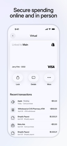 Shopify Balance screenshot