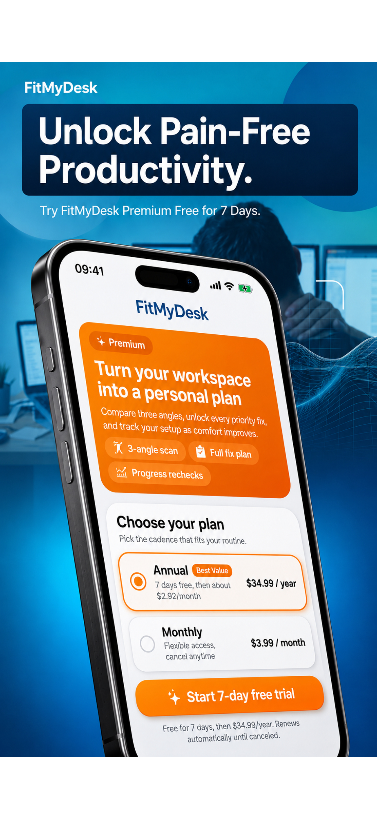 FitMyDesk: Posture Tracker screenshot 3