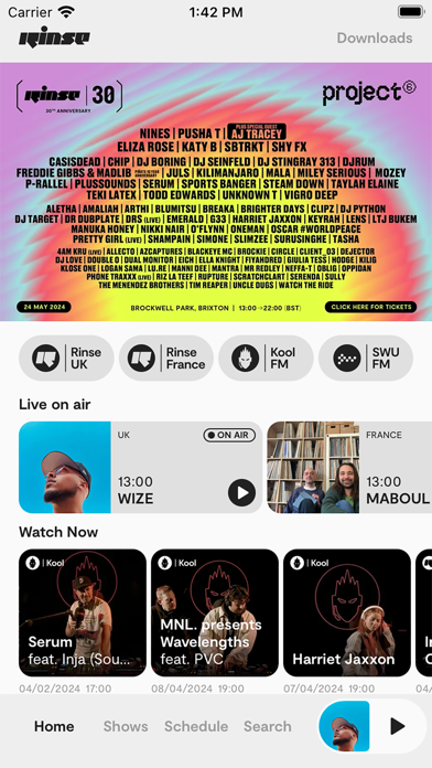 Screenshot #1 pour Rinse FM