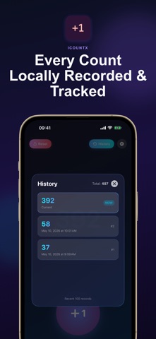 iCountX - Tap & Volume Counter Screenshot 2 of 3