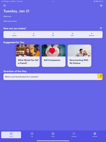 WellWithin Coach iPad screenshot