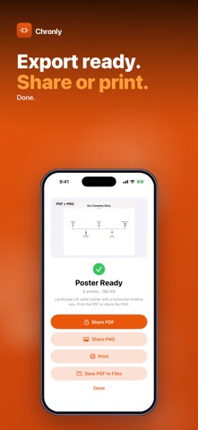 Chronly: Timeline Maker iPhone screenshot