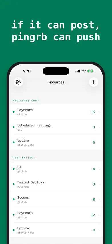pingrb: webhook push alerts screenshot 2