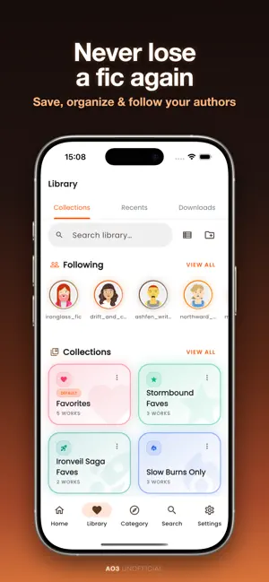 ArchFic: AO3 Unofficial Reader screenshot 1