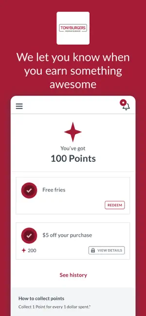 Tonyburgers Rewards screenshot 4