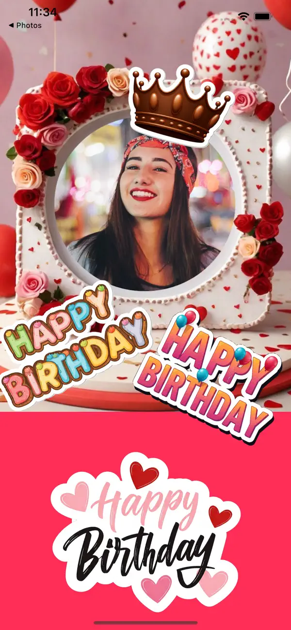 Screenshot #1 pour RichFrame Birthday Photo Frame
