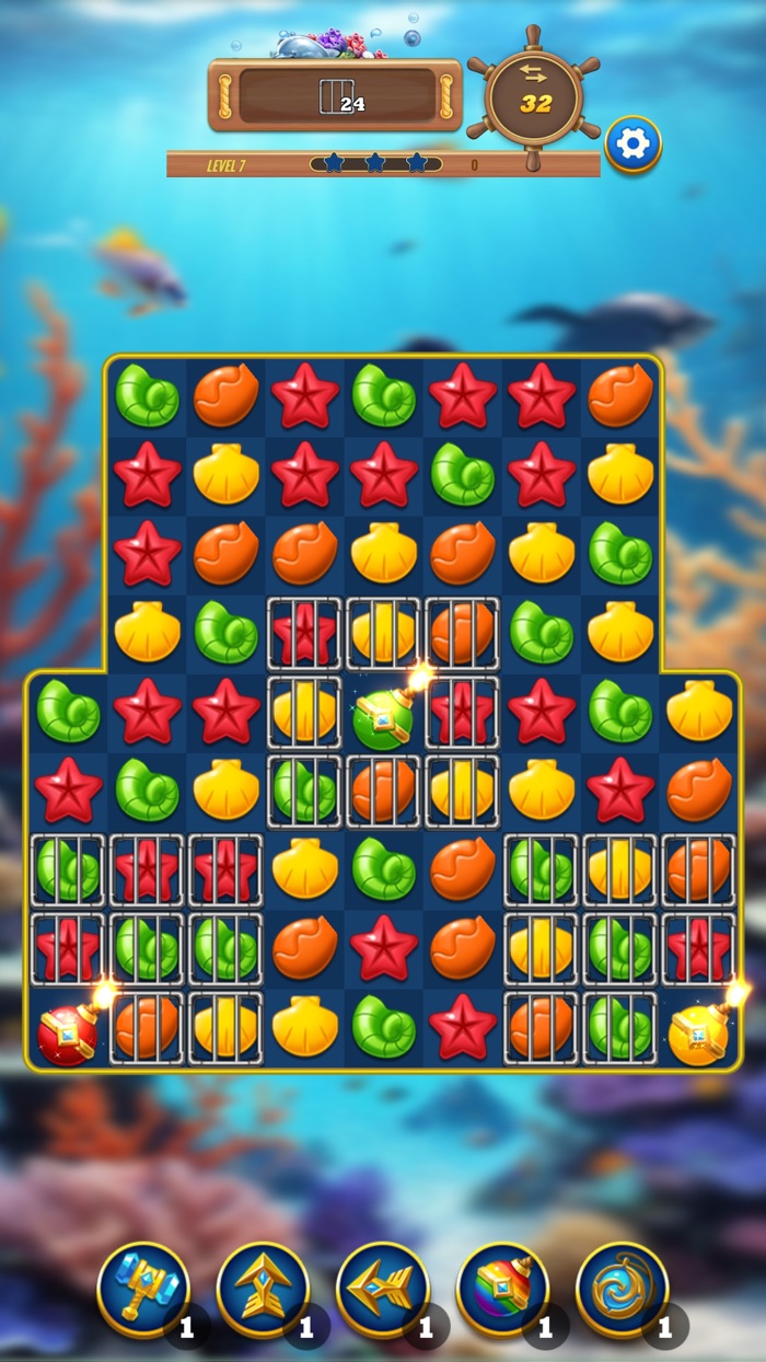 Marine Match 3 Puzzle