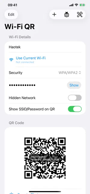 Wi‑Fi QR screenshot 2