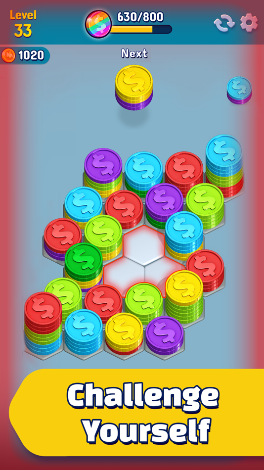 #5. HexaCoin Harmony - Merge Tiles (iOS) 由: Voodoo
