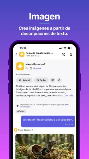 Captura de pantalla de Poe – Fast AI Chat en iPhone 5
