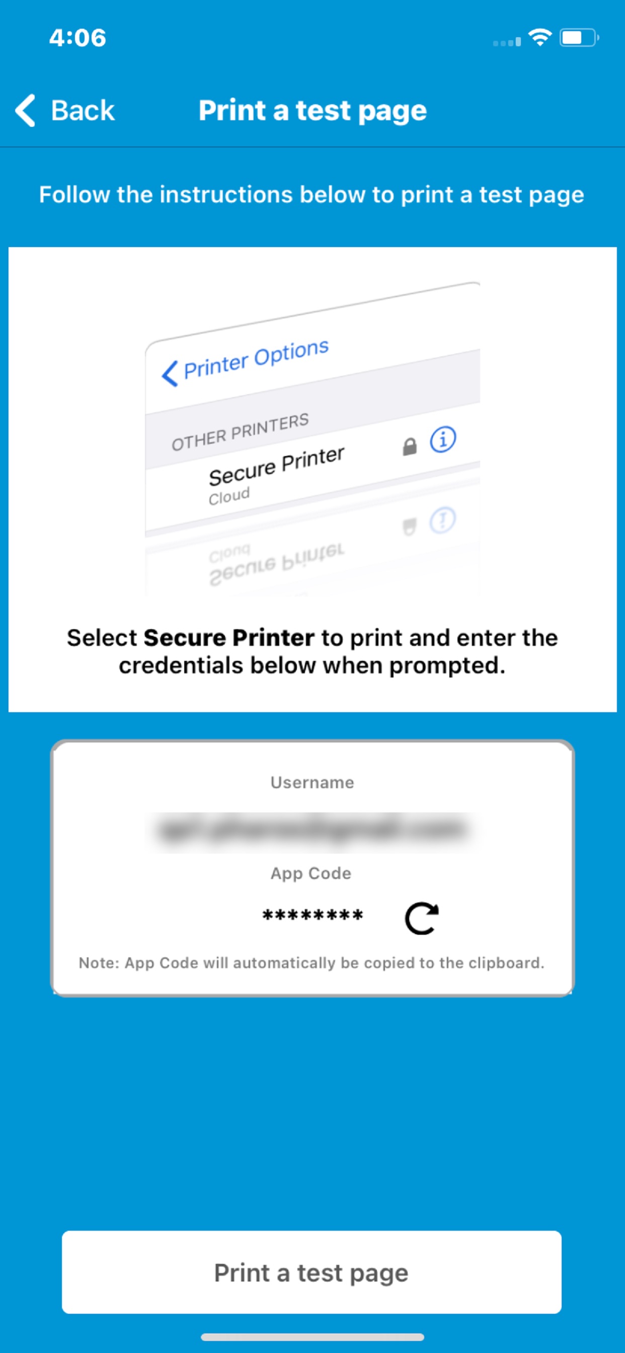 Screenshot 2 of HP JetAdvantage Secure Print