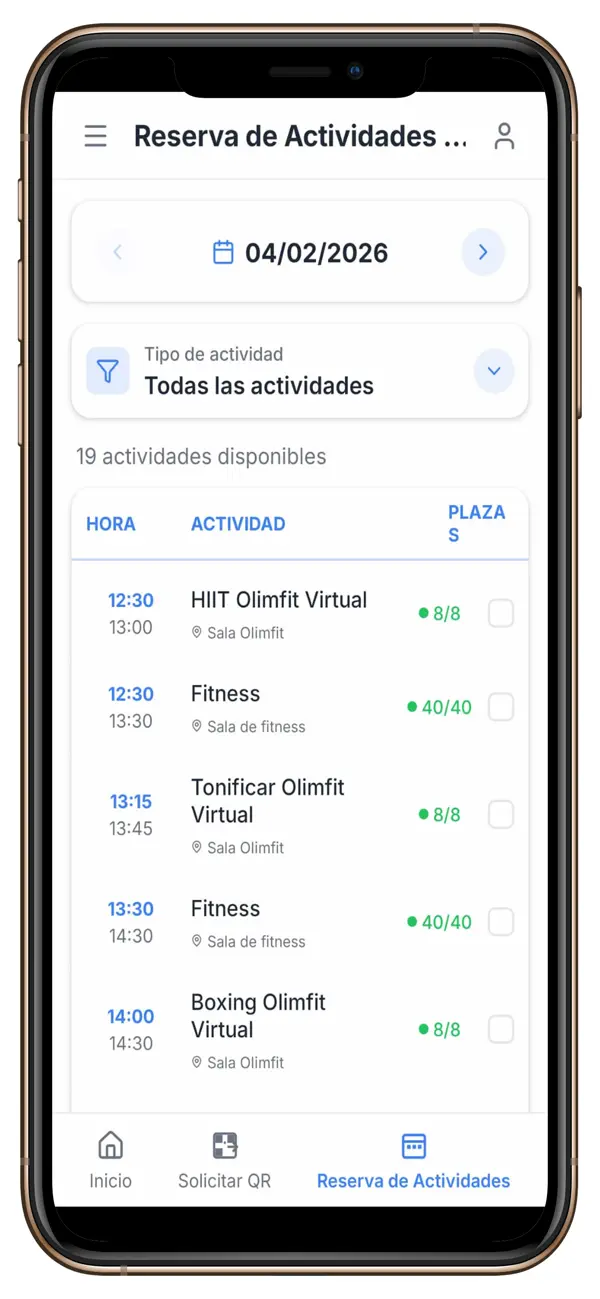 Screenshot #2 pour Eurofitness clients