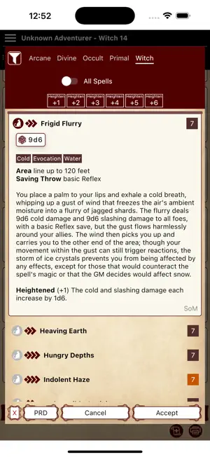 Pathbuilder 2e screenshot 3