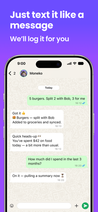 Moneko: Shared Expense Tracker Screenshot 2 of 9