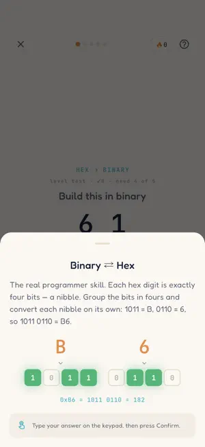 Learn Binary: Bits & Hex screenshot 3
