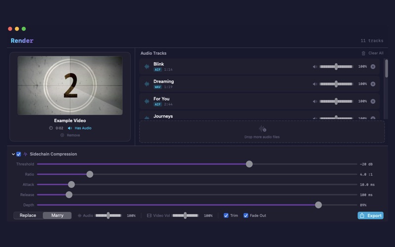 Render Audio Video screenshot