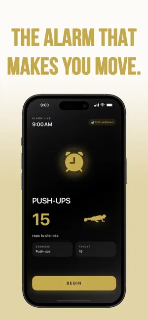 RiseReps: Pushup Alarm Clock screenshot 1