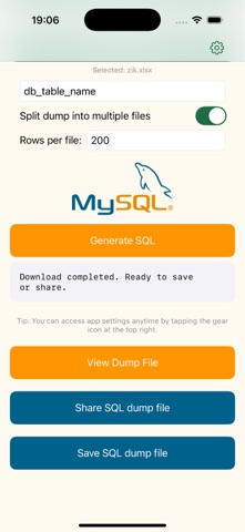 Sql dump Screenshot 2 of 6