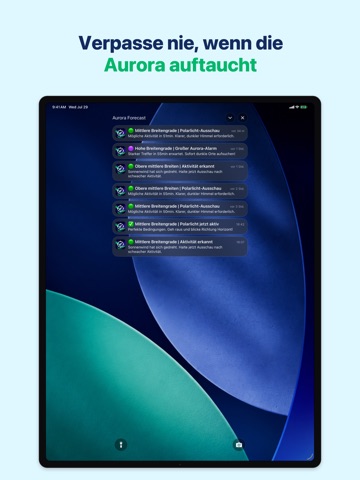 Polarlicht Vorhersage Aurora iPad screenshot 3