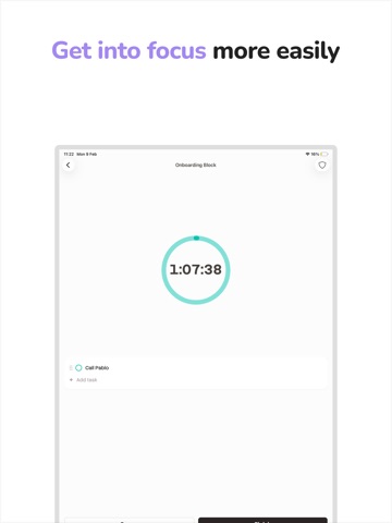 Superfocus iPad screenshot