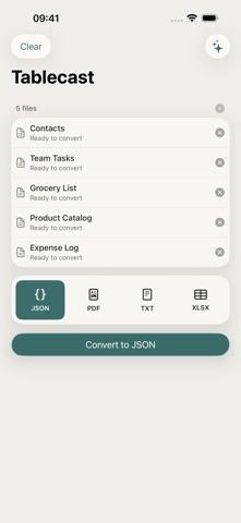 Tablecast: CSV Converter Screenshot 1 of 4