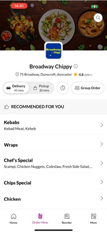 Broadway Chippy. iPhone screenshot