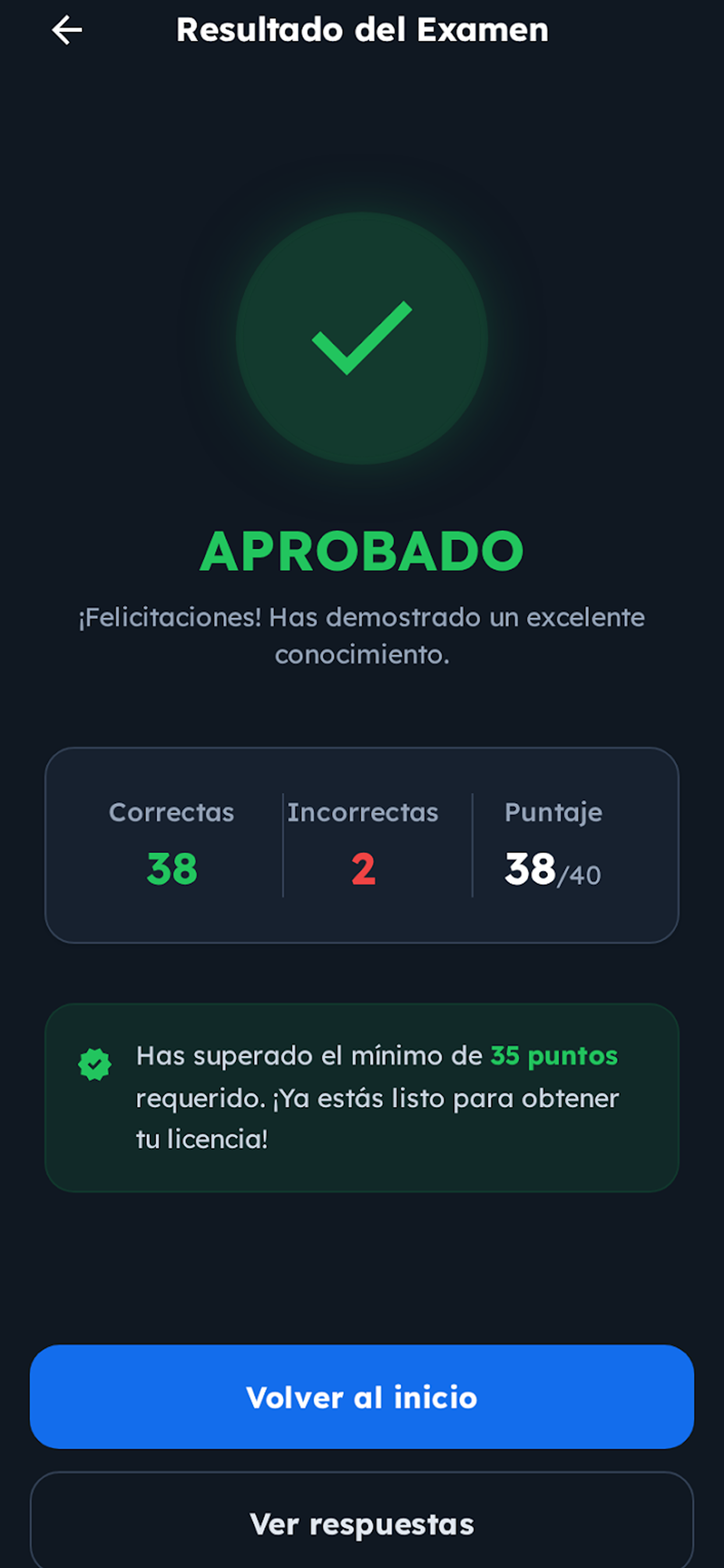 Examen de Reglas de Conducir