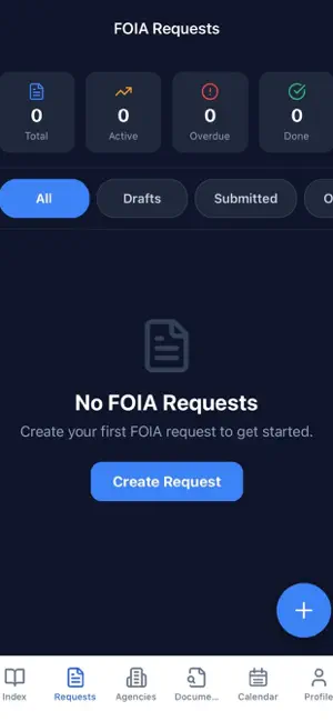 FOIA Tracker screenshot 2