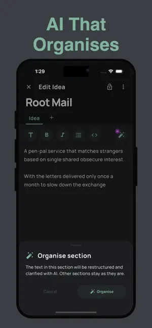 Idea Vault: AI Notes App screenshot 3