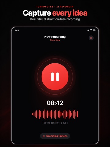 TurboNotes AI: Voice Notes iPad screenshot