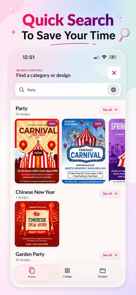 #6. Posterly: Flyer, Poster Maker (iOS) Με: Keyur Kyada