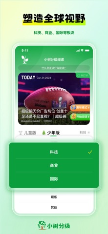 小树分级-时文分级阅读 ，儿童英语新闻，少儿考试同源英文外刊 screenshot