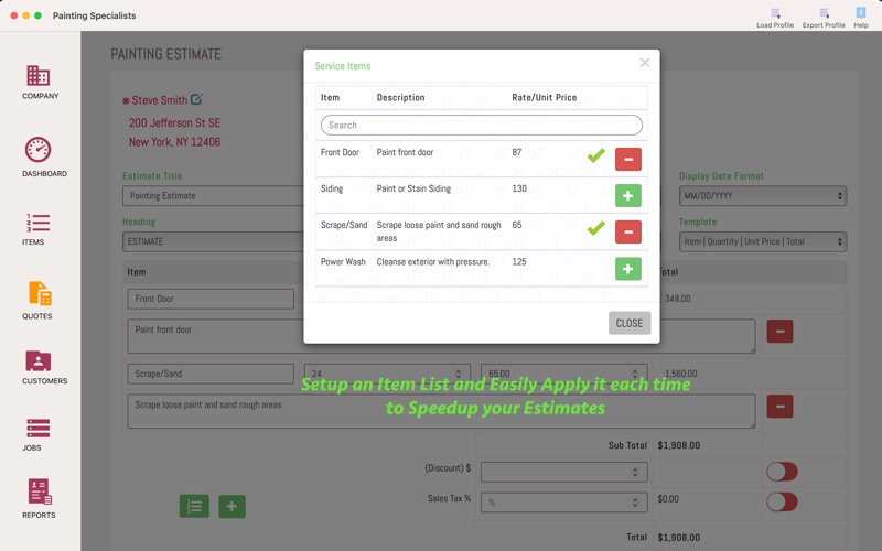 Screenshot #3 pour Job Estimate Maker