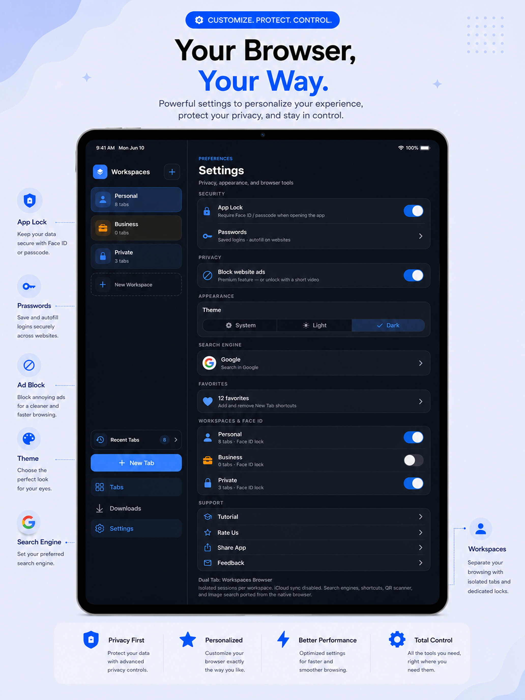 Dual Tab: Workspace Browser screenshot 13