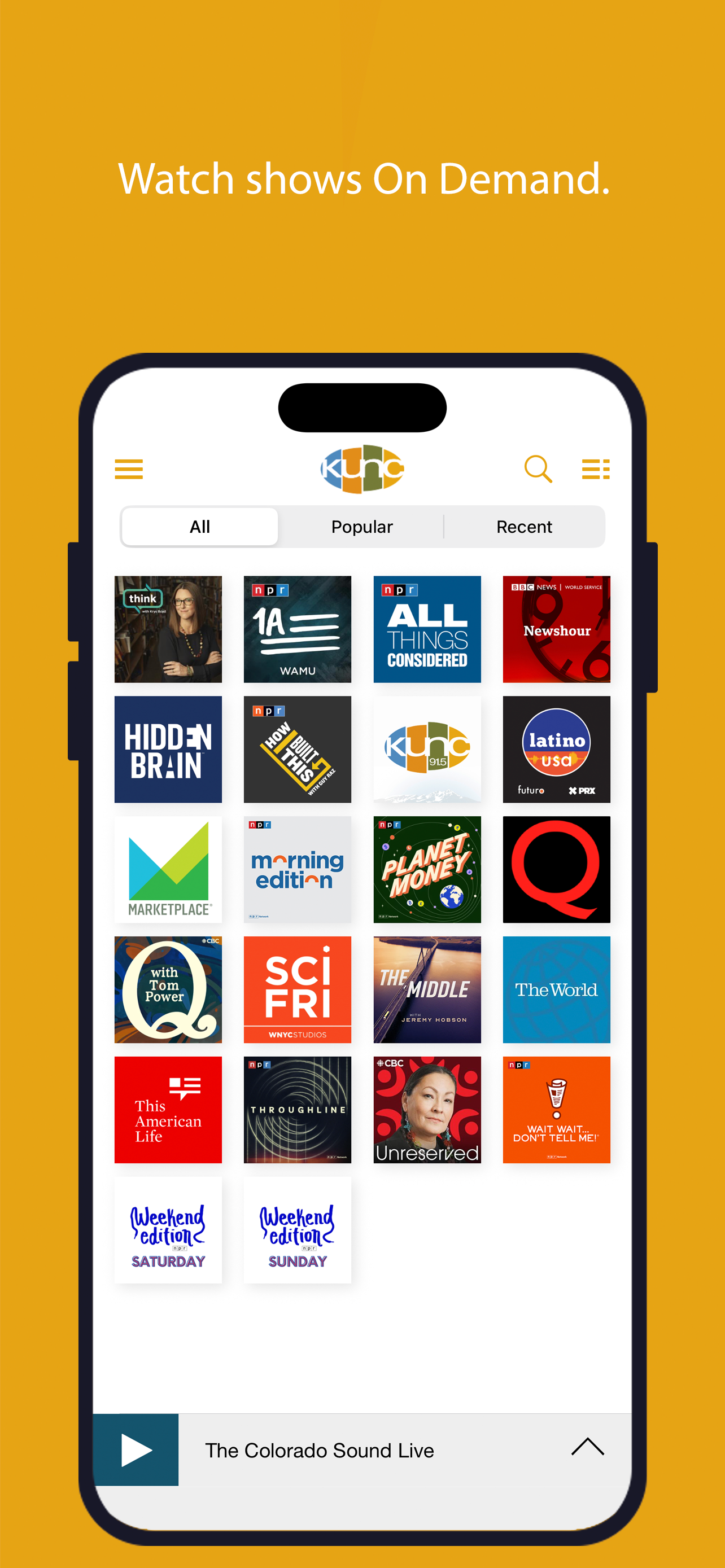 KUNC Public Radio App screenshot 5