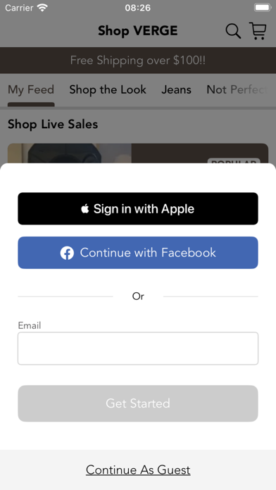 Shop VERGE Screenshot 1 - AppWisp.com Shop VERGE Screenshot 1 - AppWisp.com