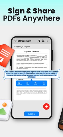 Photos To PDF Camera Scanner iPhone screenshot