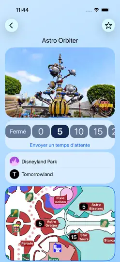 Capture d'écran de Temps: Disneyland sur iPhone 2