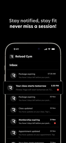 Reload Boutique Gym Screenshot 2 of 4