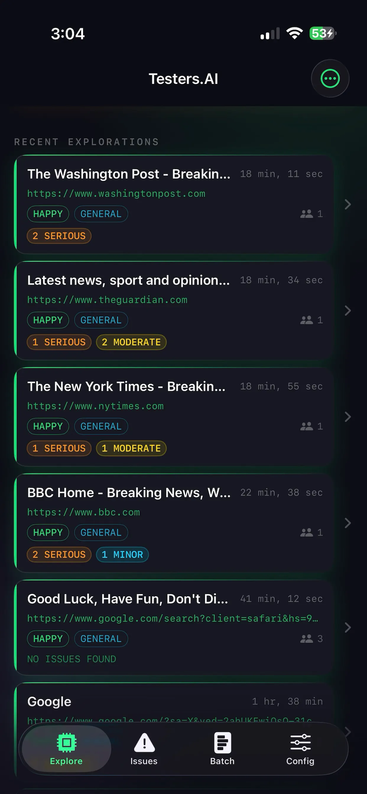 #7. Exploratory (iOS) Podle: JASON ARBON