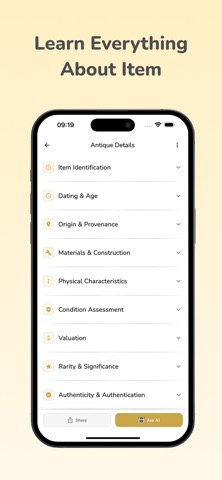 Antique Identifier: Appraiser+ iPhone screenshot